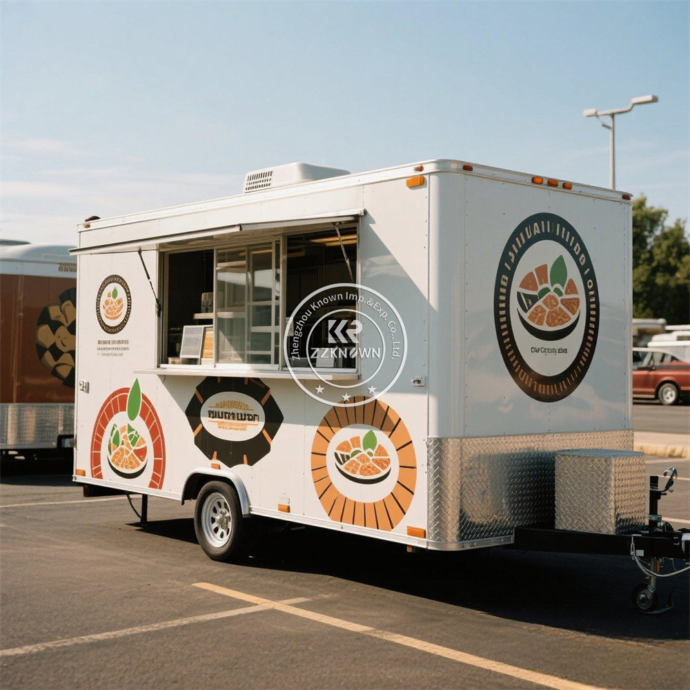 Hot Dog Vending Cart - 미국 표준형 이동식 푸드 트럭 트레일러