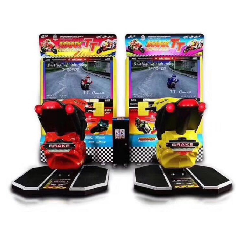 Racing Arcade Cabinet - 동전으로 작동하는 운전 시뮬레이터, 멋진 모터사이클