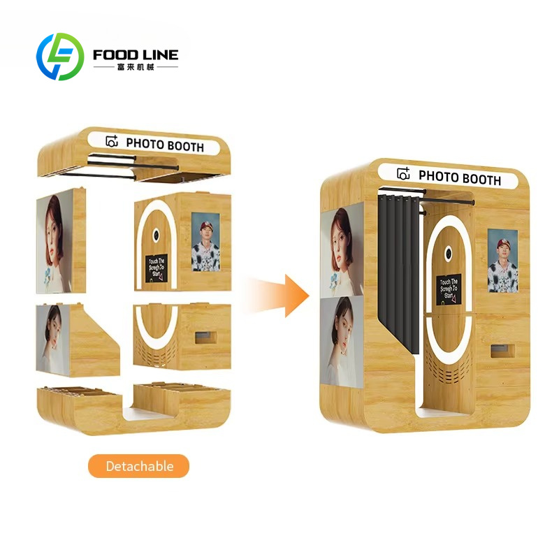 맞춤형 휴대용 나무 바 스타일 빈티지 포토 부스 키오스 - Photo Booth Machine 리뷰 및 가격