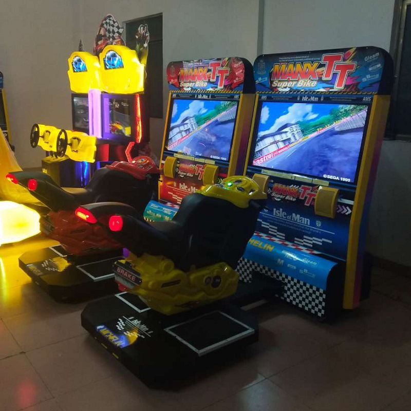 동전으로 작동하는 운전 시뮬레이터, 멋진 모터사이클 레 - Racing Arcade Cabinet 리뷰 및 가격